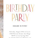 "Happy Birthday" - Children's Birthday Party Invitations in candy by Iveta Angelova - Detail