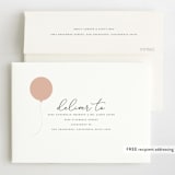 "Modern girl" - Children's Birthday Party Invitations in Blush by Stacey Meacham - FREE Recipient Addressing