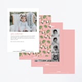"Let's flamingle!" - Children's Birthday Party Invitations in Cotton Candy by Jennifer Wick - Back of Card Options