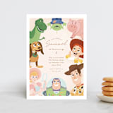 "Disney's and Pixar Toy Story Friends" - Children's Birthday Party Invitations in Taupe by Sabrin Deirani - Front