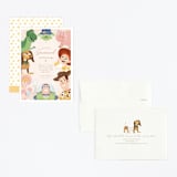"Disney's and Pixar Toy Story Friends" - Children's Birthday Party Invitations in Taupe by Sabrin Deirani - Assembled