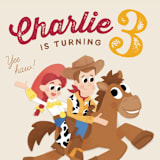 "Disney and Pixar's Cowboy Friends" - Children's Birthday Party Invitations in Vanilla by Jessie Steury - Detail
