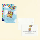 "Disney and Pixar's Adventure is Out There!" - Children's Birthday Party Invitations in Sky by Brooke Chandler - Assembled
