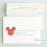 "Disney's Mickey Mouse Balloon Trio" - Children's Birthday Party Invitations in Berry by chocomocacino - FREE Recipient Addressing