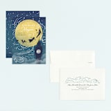 "Disney and Pixar's Peter Pan night flying" - Children's Birthday Party Invitations in Midnight by Yuliya Evseeva - Assembled