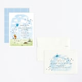 "Disney's Winnie the Pooh Many Birthday Adventures" - Children's Birthday Party Invitations in Hundred Acre Wood by Erin L. Wilson - Assembled