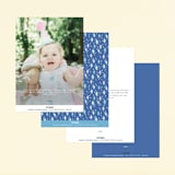 "Disney's Frozen Elements" - Children's Birthday Party Invitations in Frost by Sarah Knight - Back of Card Options