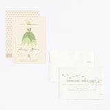 "Disney Princess Tiana's Dress" - Children's Birthday Party Invitations in Southern Cream by Kate Ross - Assembled