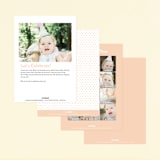 "Simply One" - Children's Birthday Party Invitations in Seafoam by Joanne James - Back of Card Options