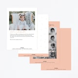 "Let's Party" - Children's Birthday Party Invitations in Peach by Christine Taylor - Back of Card Options