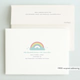 "Pastel Rainbow Sparkles" - Children's Birthday Party Invitations in Mint by Maria Alou - FREE Recipient Addressing