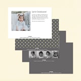 "Trucks on Parade" - Children's Birthday Party Invitations in Grass by Rebecca Bowen - Back of Card Options