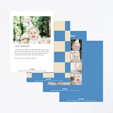 "Blocks" - Children's Birthday Party Invitations in Frost by Baumbirdy - Back of Card Options