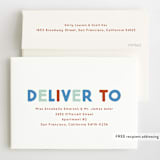 "Blocks" - Children's Birthday Party Invitations in Frost by Baumbirdy - FREE Recipient Addressing