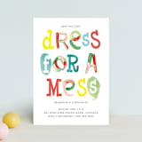 "Dress for a mess" - Children's Birthday Party Invitations in Corn by Baumbirdy - Front
