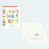"Dress for a mess" - Children's Birthday Party Invitations in Corn by Baumbirdy - Assembled