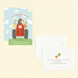 "farm animal friends" - Children's Birthday Party Invitations in Robin’s Egg by Jennifer Wick - Assembled