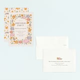 "pastel pumpkins" - Children's Birthday Party Invitations in Pudding by Cass Loh - Assembled