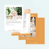 "modern safari" - Children's Birthday Party Invitations in Creamsicle by Rebecca Durflinger - Back of Card Options