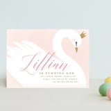 "sweet swan princess" - Children's Birthday Party Invitations in Ballet Slipper by Karidy Walker - Front