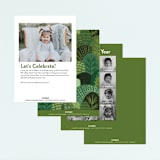 "Bear and Tiger" - Children's Birthday Party Invitations in Forest by iamtanya - Back of Card Options