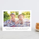 "Let's Celebrate a Birthday" - Children's Birthday Party Invitations in Sugar by Christine Taylor - Front