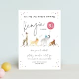 "Party Animals Marching to the Music" - Children's Birthday Party Invitations in Gumdrops by Maggie Maeve - Front