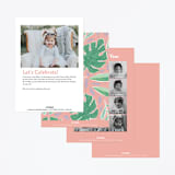 "Jungle Animal Sketchbook" - Children's Birthday Party Invitations in Canary by Alethea and Ruth - Back of Card Options