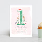 "Number One Bug" - Children's Birthday Party Invitations in Jade by Eve Schultz - Front