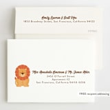 "Wild Lion" - Children's Birthday Party Invitations in Sand by Kacey Kendrick Wagner - FREE Recipient Addressing
