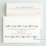 "Colorblock" - Children's Birthday Party Invitations in Kraft by Laura Hankins - FREE Recipient Addressing