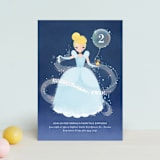 "Disney's Cinderella Bibbity Bobbity" - Children's Birthday Party Invitations in Midnight by Itsy Belle Studio - Front