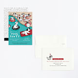 "Disney's 101 Dalmatians Pool Pawty" - Children's Birthday Party Invitations in Firetruck by Jenna Holcomb - Assembled