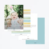 "Disney's Pooh Forest Scene" - Children's Birthday Party Invitations in Sky by Pixel and Hank - Back of Card Options