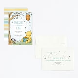"Disney's Pooh Forest Scene" - Children's Birthday Party Invitations in Sky by Pixel and Hank - Assembled