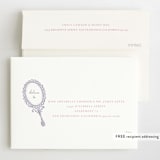 "Disney Princess Mirrors" - Children's Birthday Party Invitations in Vanilla by Baumbirdy - FREE Recipient Addressing