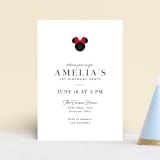 "Disney Simply Minnie Birthday" - Children's Birthday Party Invitations in Strawberry by Julee London - Front