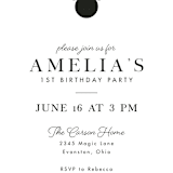 "Disney Simply Minnie Birthday" - Children's Birthday Party Invitations in Strawberry by Julee London - Detail