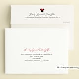 "Disney Simply Minnie Birthday" - Children's Birthday Party Invitations in Strawberry by Julee London - FREE Recipient Addressing