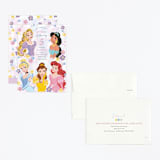 "Disney's Princess Portrait" - Children's Birthday Party Invitations in Cotton Candy by Cass Loh - Assembled