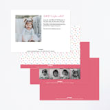 "Sweet Treats" - Children's Birthday Party Invitations in Bubblegum by Shirley Lin Schneider - Back of Card Options