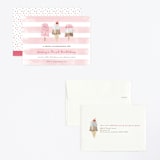 "Sweet Treats" - Children's Birthday Party Invitations in Bubblegum by Shirley Lin Schneider - Assembled