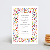 "Confetti Sprinkle" - Children's Birthday Party Invitations in Gumdrops by Up Up Creative - Front