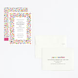 "Confetti Sprinkle" - Children's Birthday Party Invitations in Gumdrops by Up Up Creative - Assembled