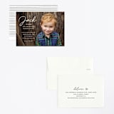 "Birthday Script" - Children's Birthday Party Invitations in Snow by Kasia Labocki - Assembled