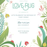 "Little Love Bug" - Children's Birthday Party Invitations in Ladybug by Gia Graham - Detail