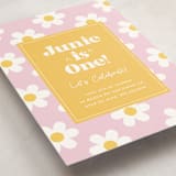 "Daisys" - Children's Birthday Party Invitations in Daisy by Little Print Design - Detail
