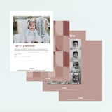 "Made it" - Children's Birthday Party Invitations in Blush by Adelyn T. - Back of Card Options