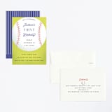 "baseball" - Children's Birthday Party Invitations in Grass by Becky Nimoy - Assembled