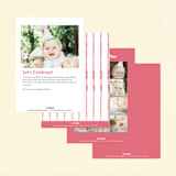 "Tie Dye Party" - Children's Birthday Party Invitations in Coral by Nazia Hyder - Back of Card Options